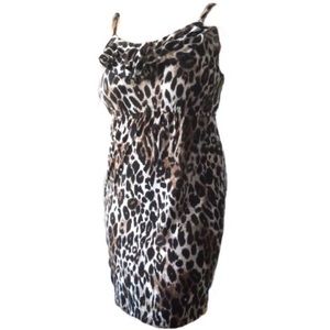 Bobbie Brooks leopard print dress spaghetti strap